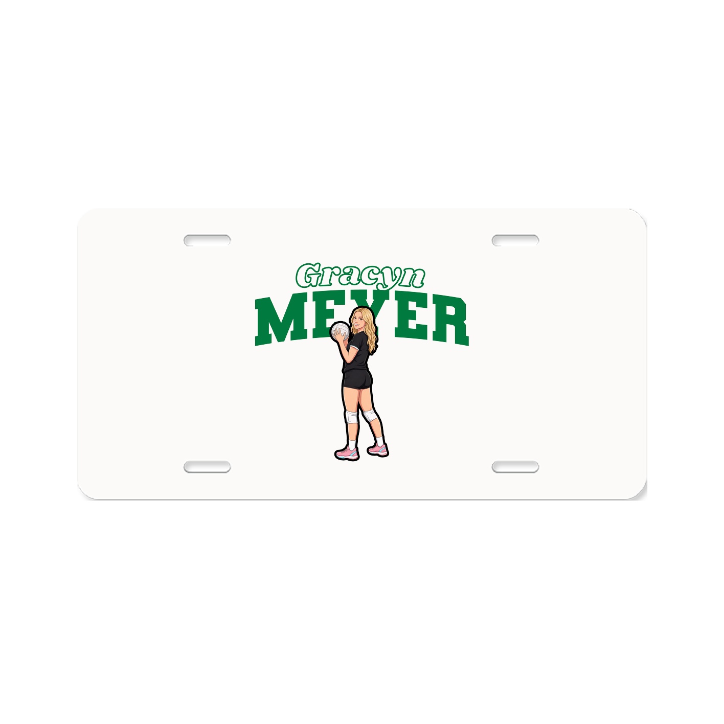 License Plate — Name Arch in Classic