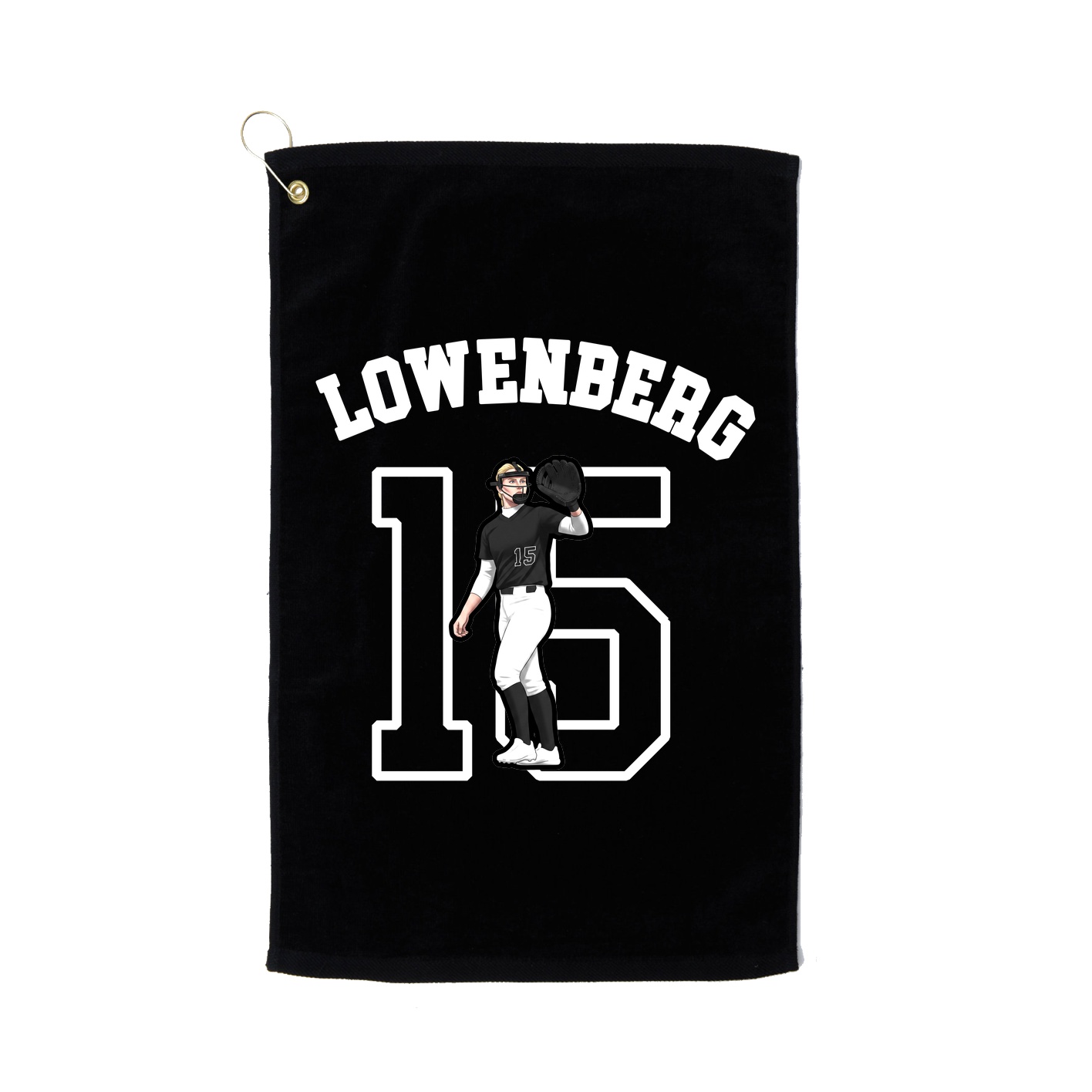 Golf Towel — Shirsey Arch in Black