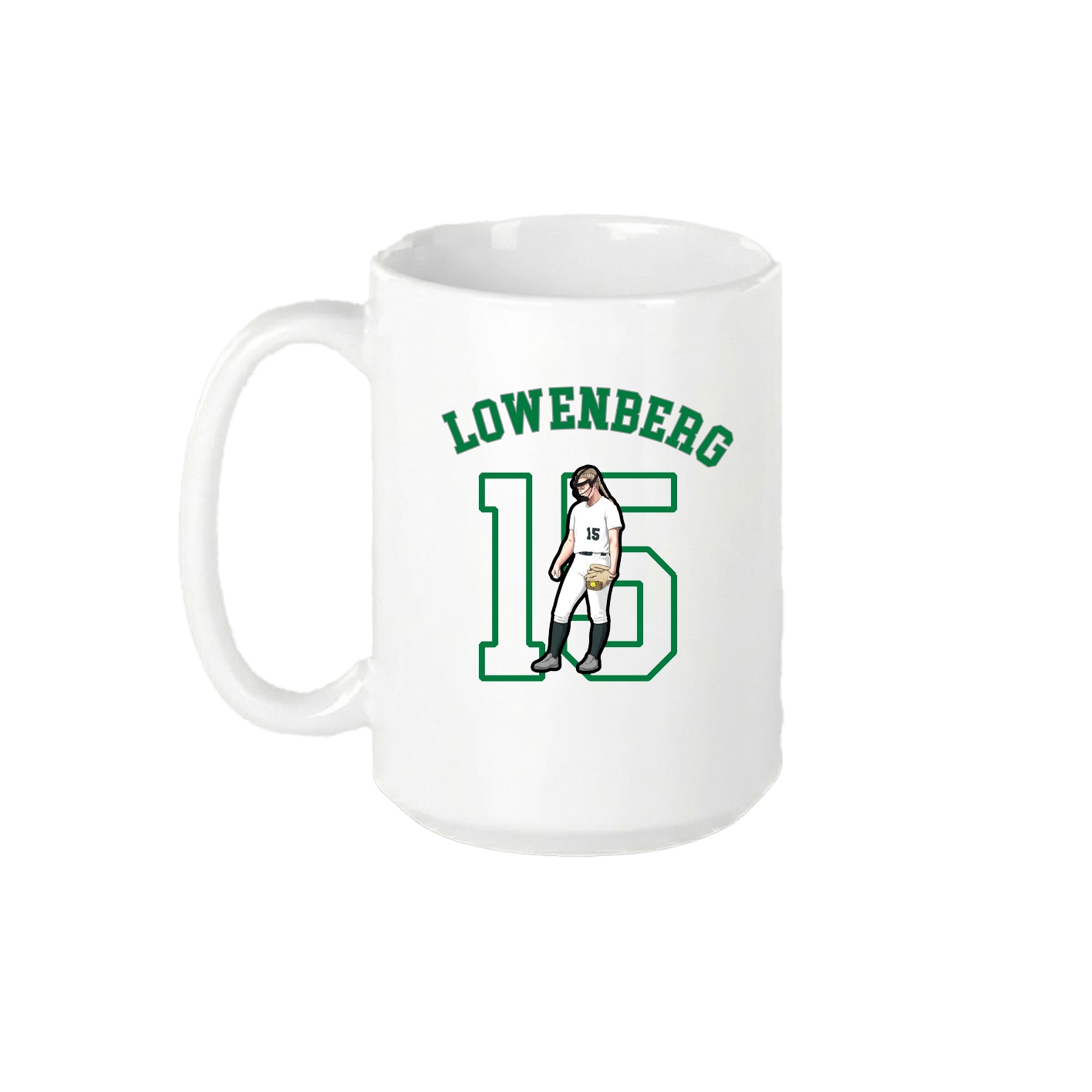 15oz Coffee Mug — Shirsey Arch in White