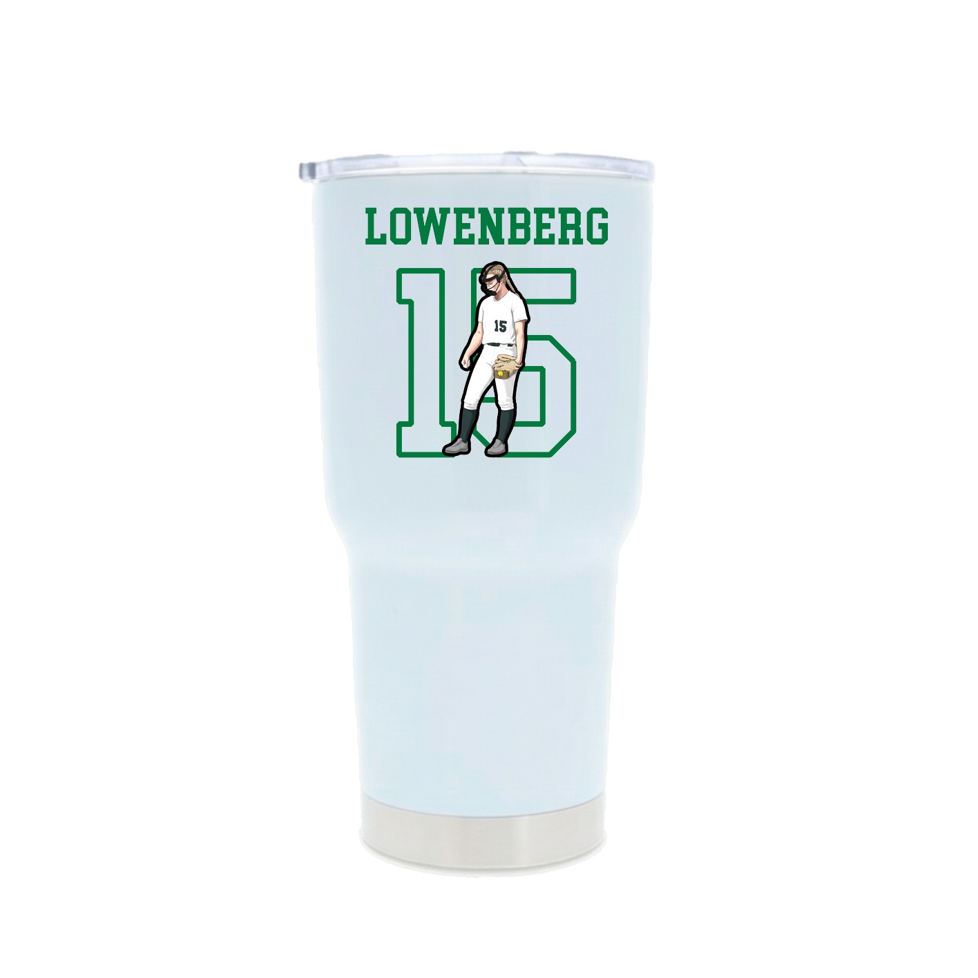 30oz Stainless Steel Tumbler — Shirsey in White