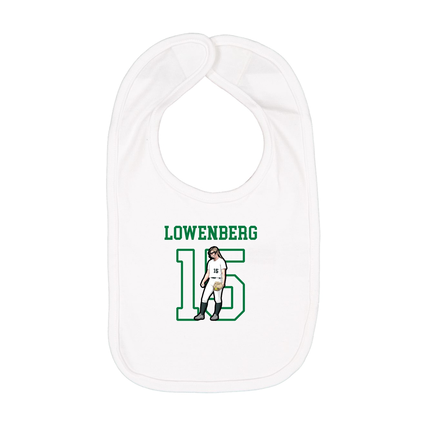Infant Bib — Shirsey in White