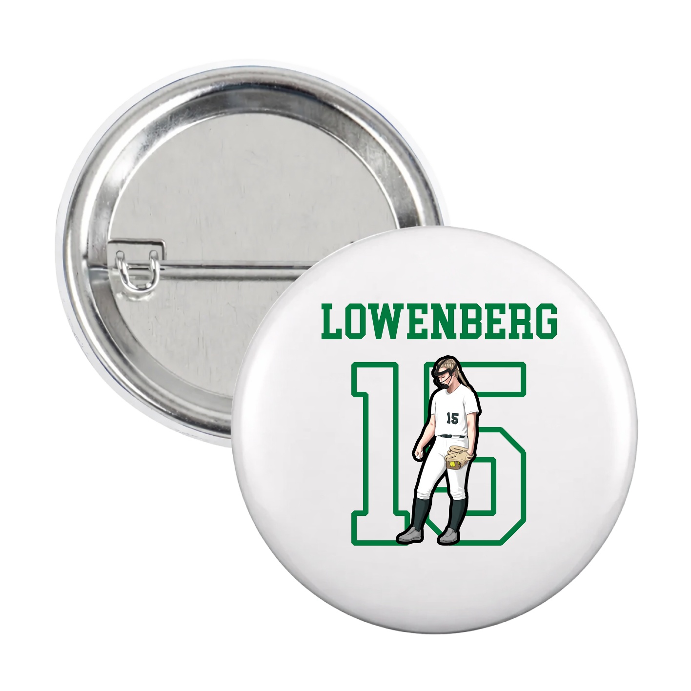 Game Day Button — Shirsey in White