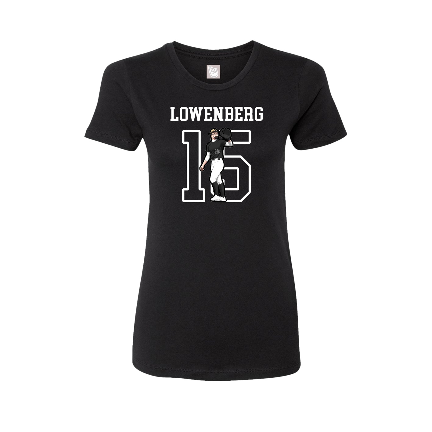 Fitted Women's Tee — Shirsey in Black