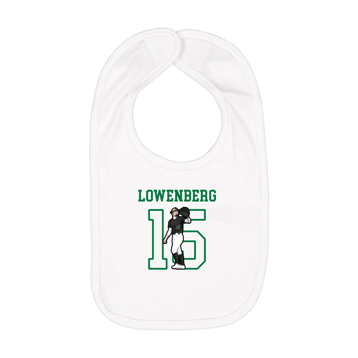 Infant Bib — Shirsey in White