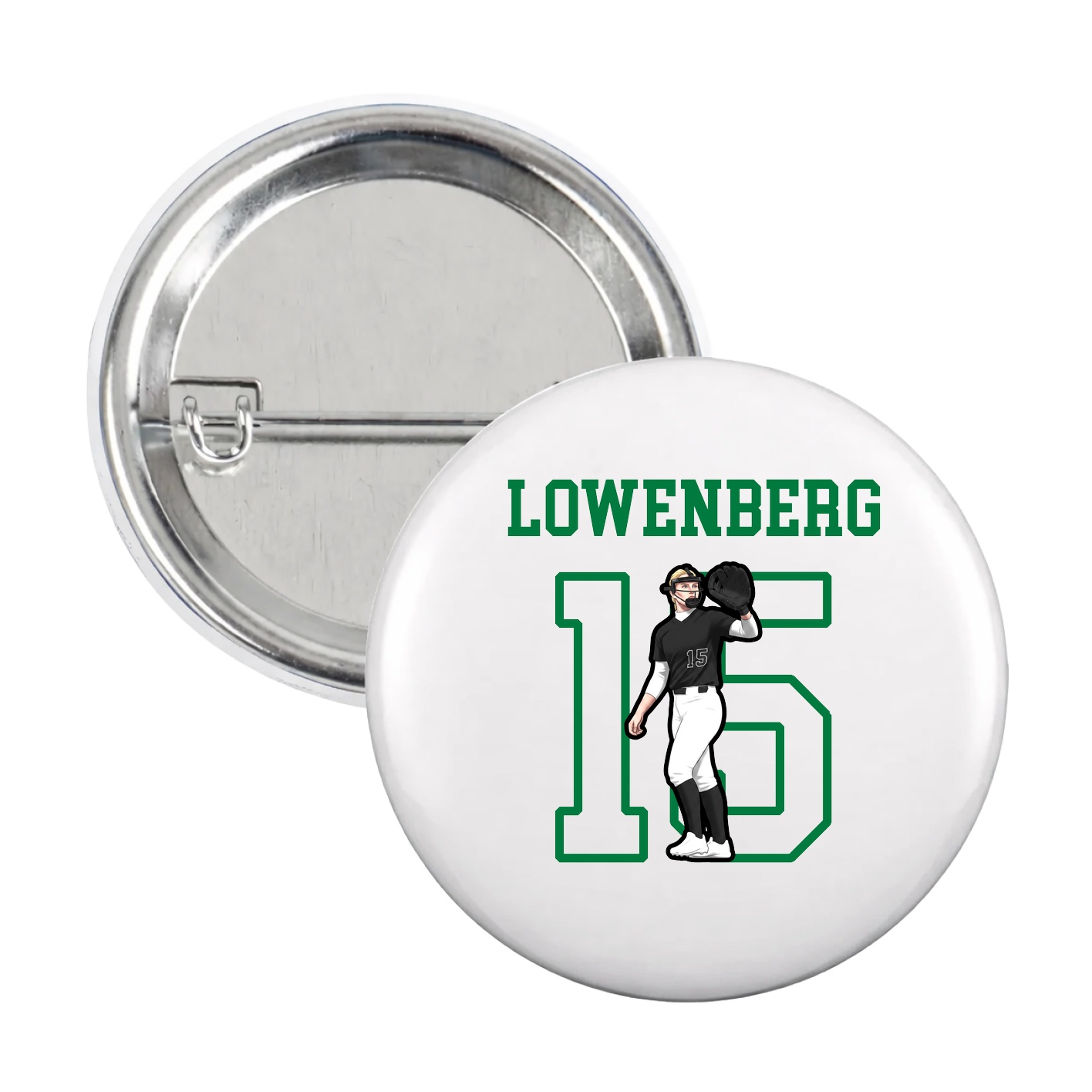Game Day Button — Shirsey in White