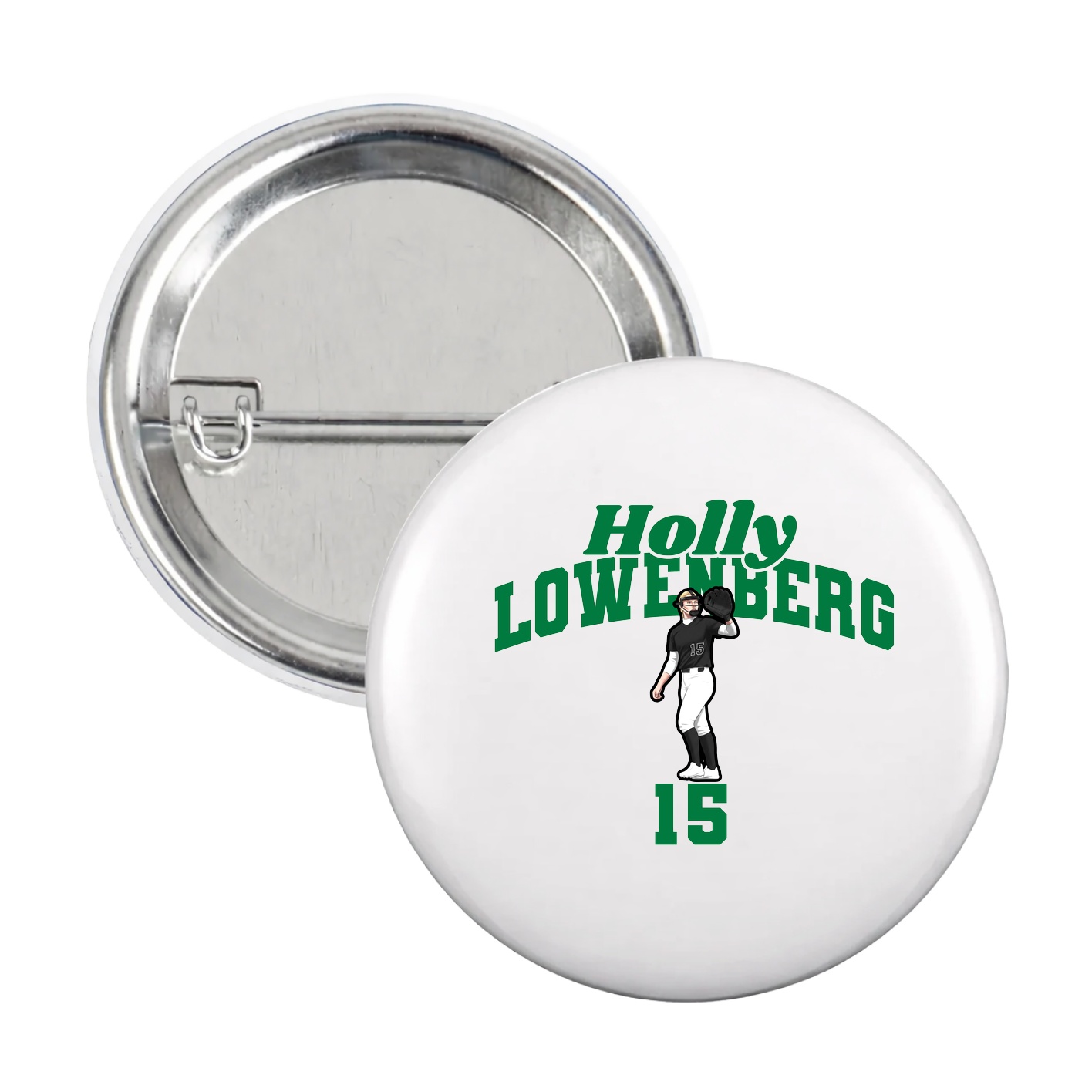 Game Day Button — Signature Arch in White