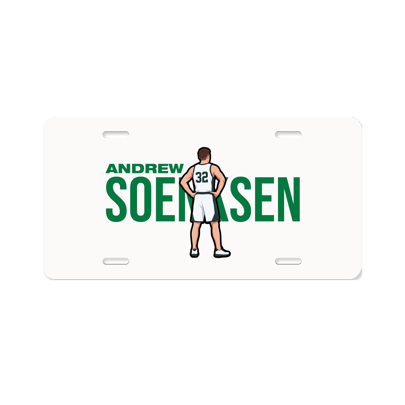 License Plate — Player Name in Classic