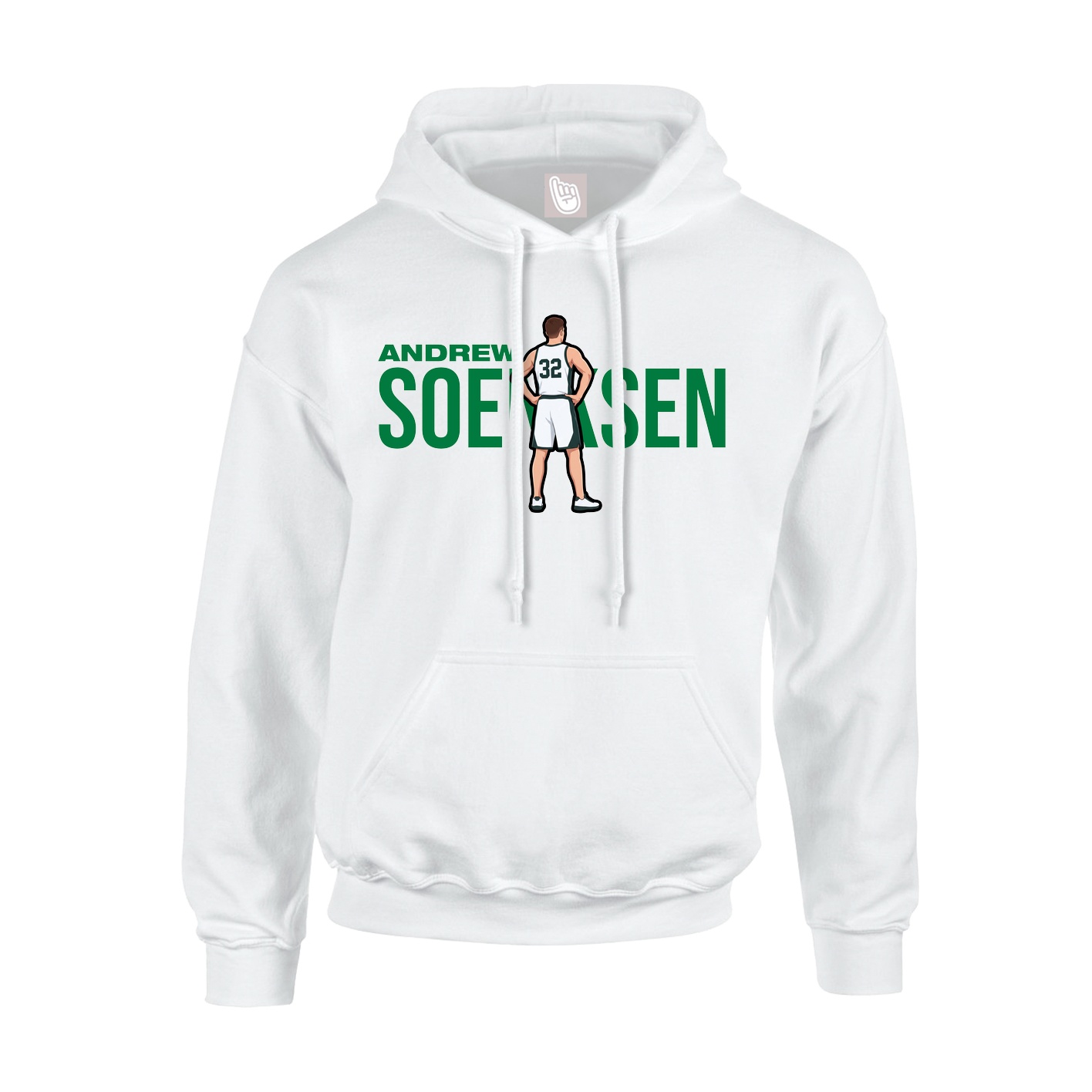 Youth Hoodie — Player Name in White