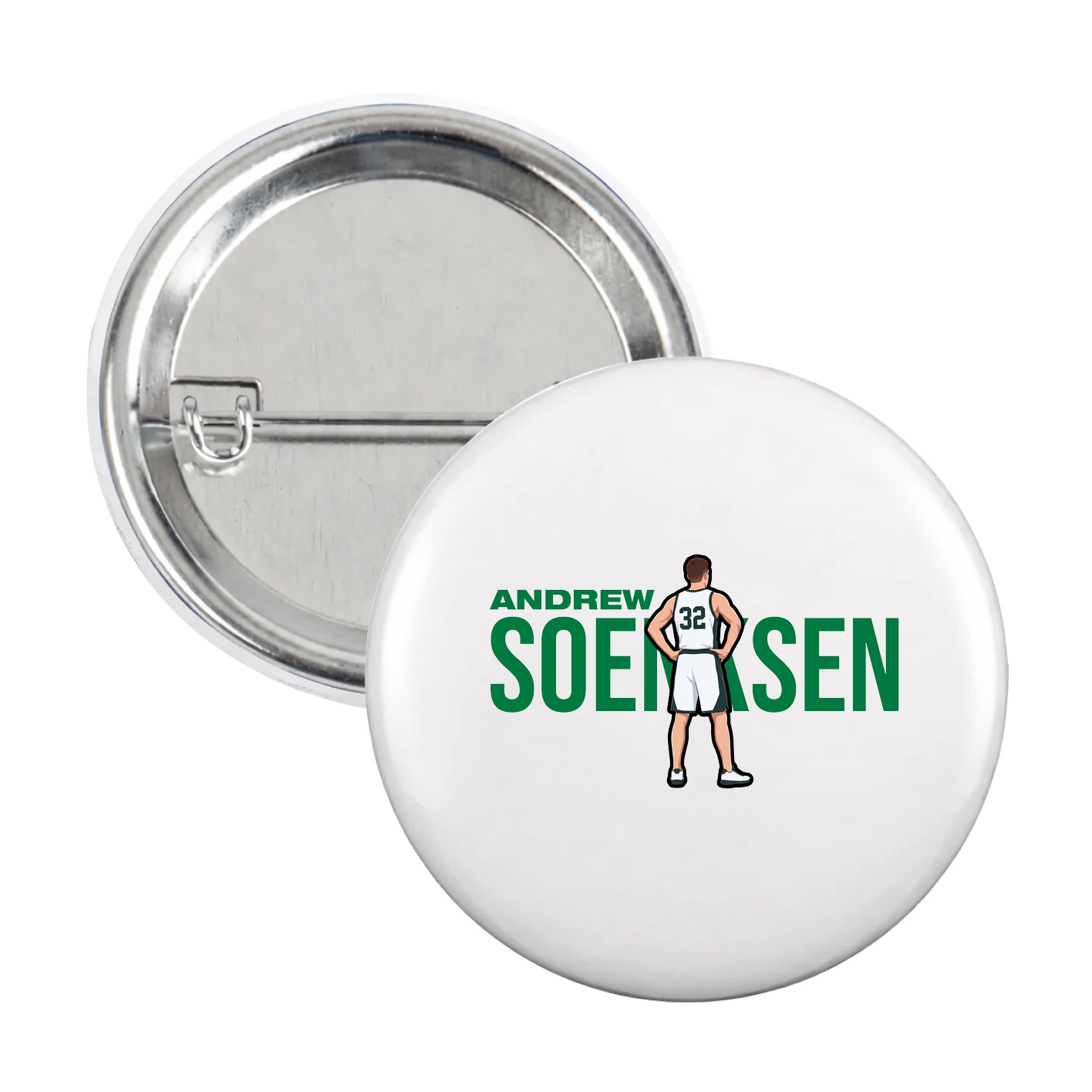 Game Day Button — Player Name in White