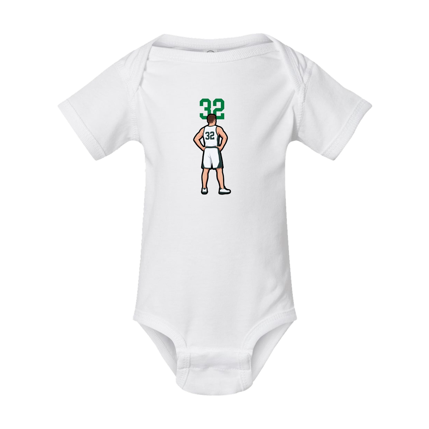 Baby Onesie — Number Top in White