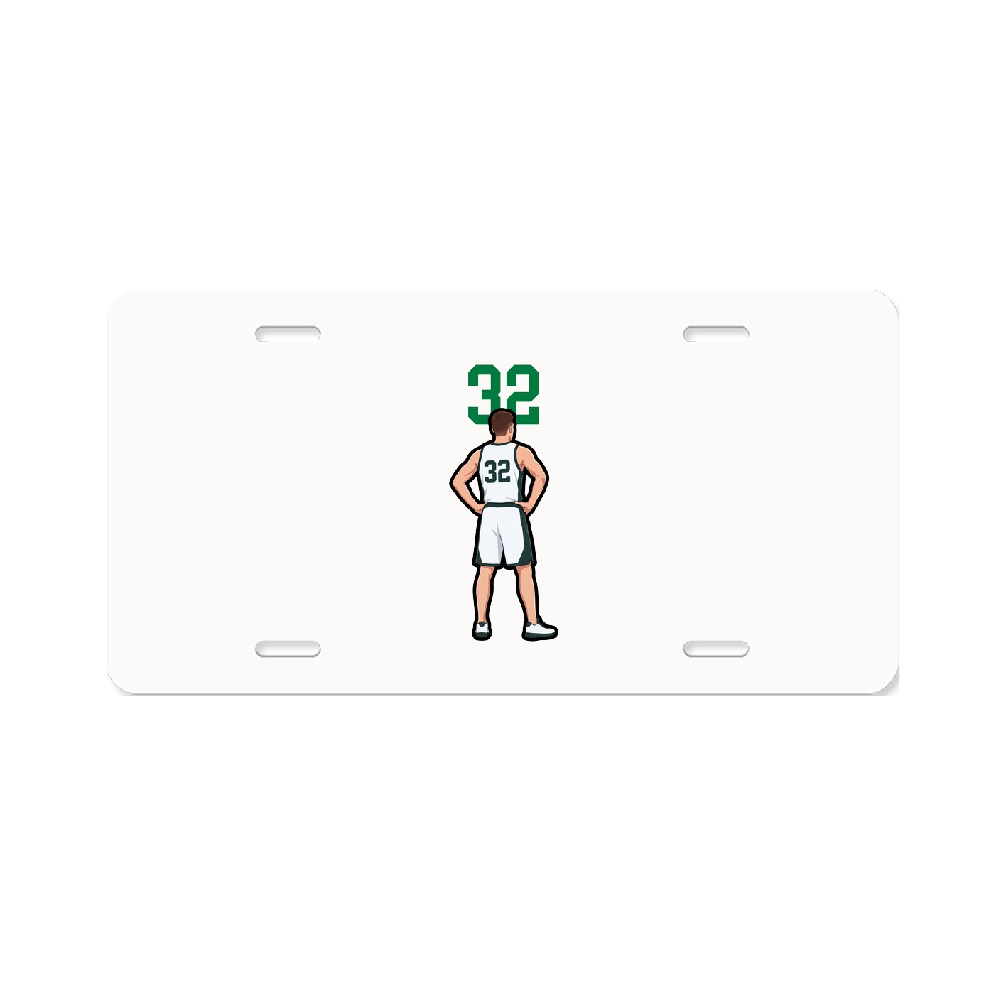 License Plate — Number Top in Classic