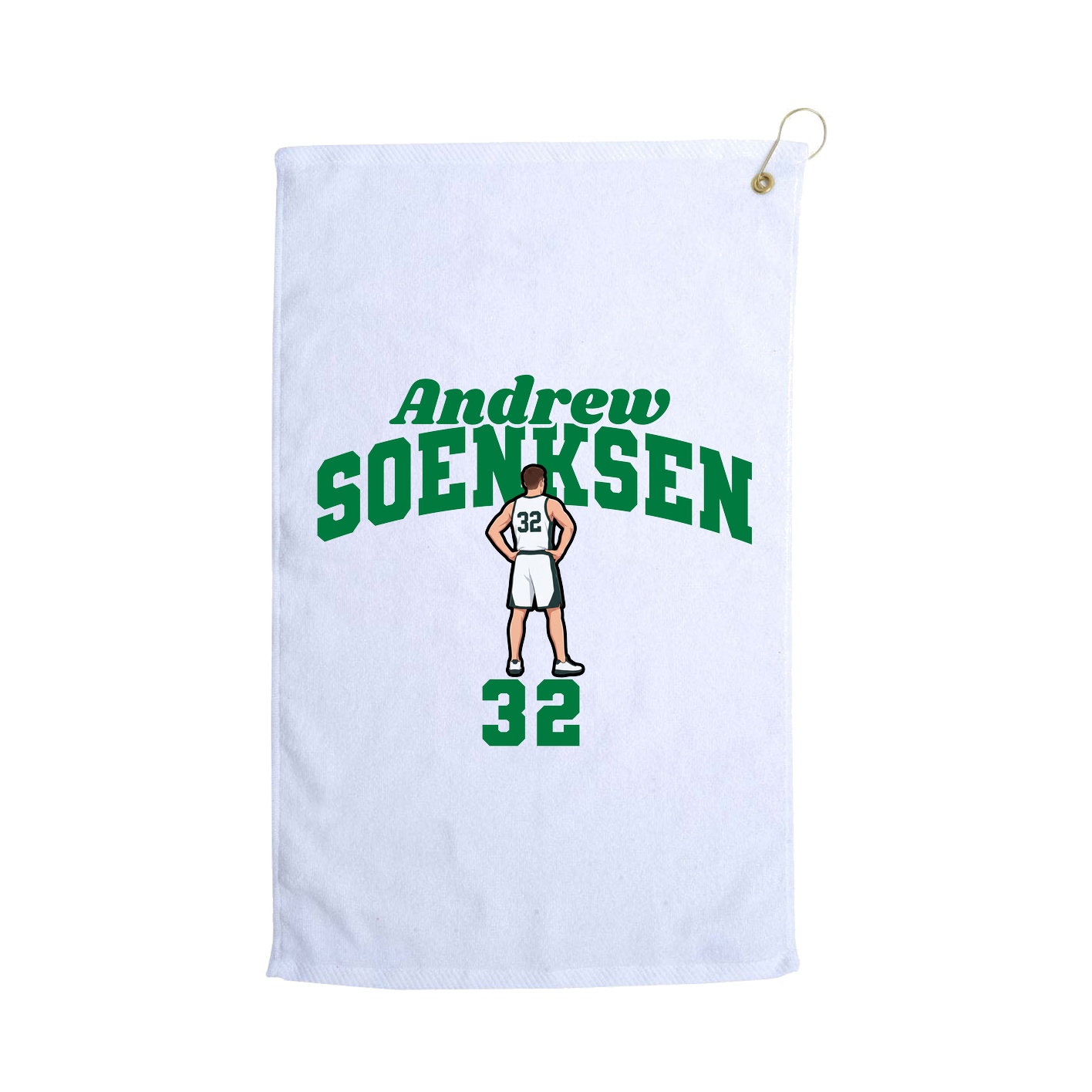 Golf Towel — Signature Arch in White