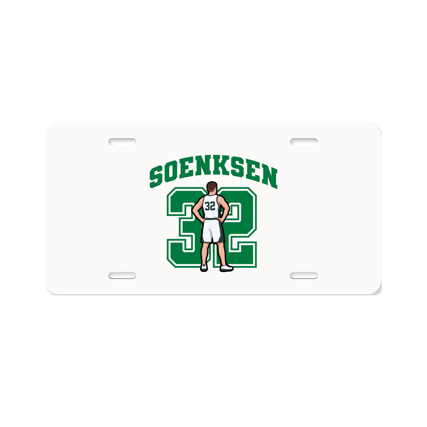License Plate — Number in Classic