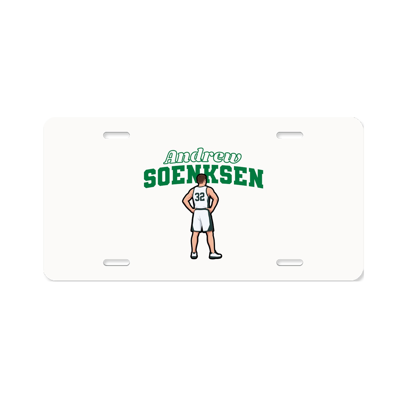 License Plate — Name Arch in Classic