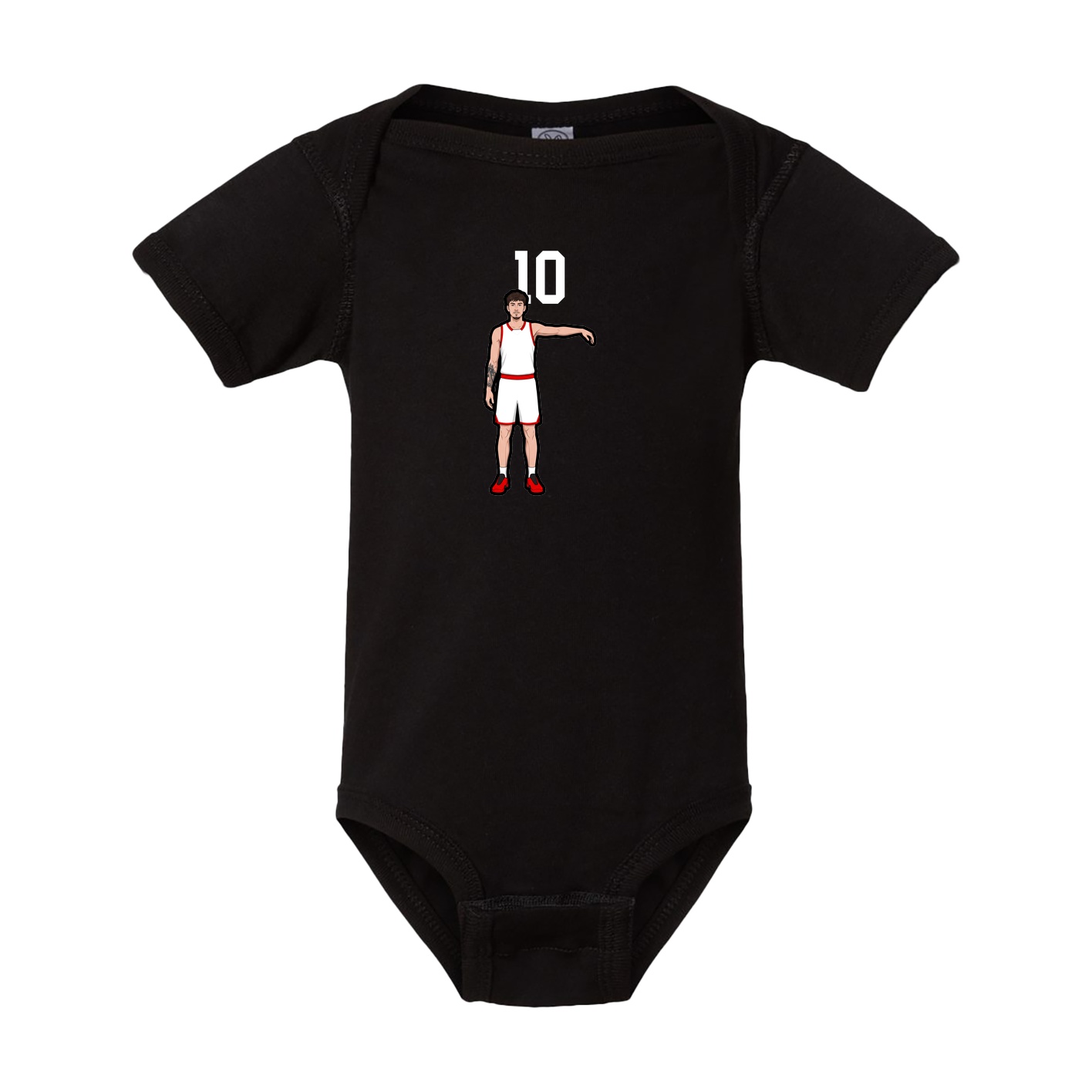 Baby Onesie — Number Top in Black