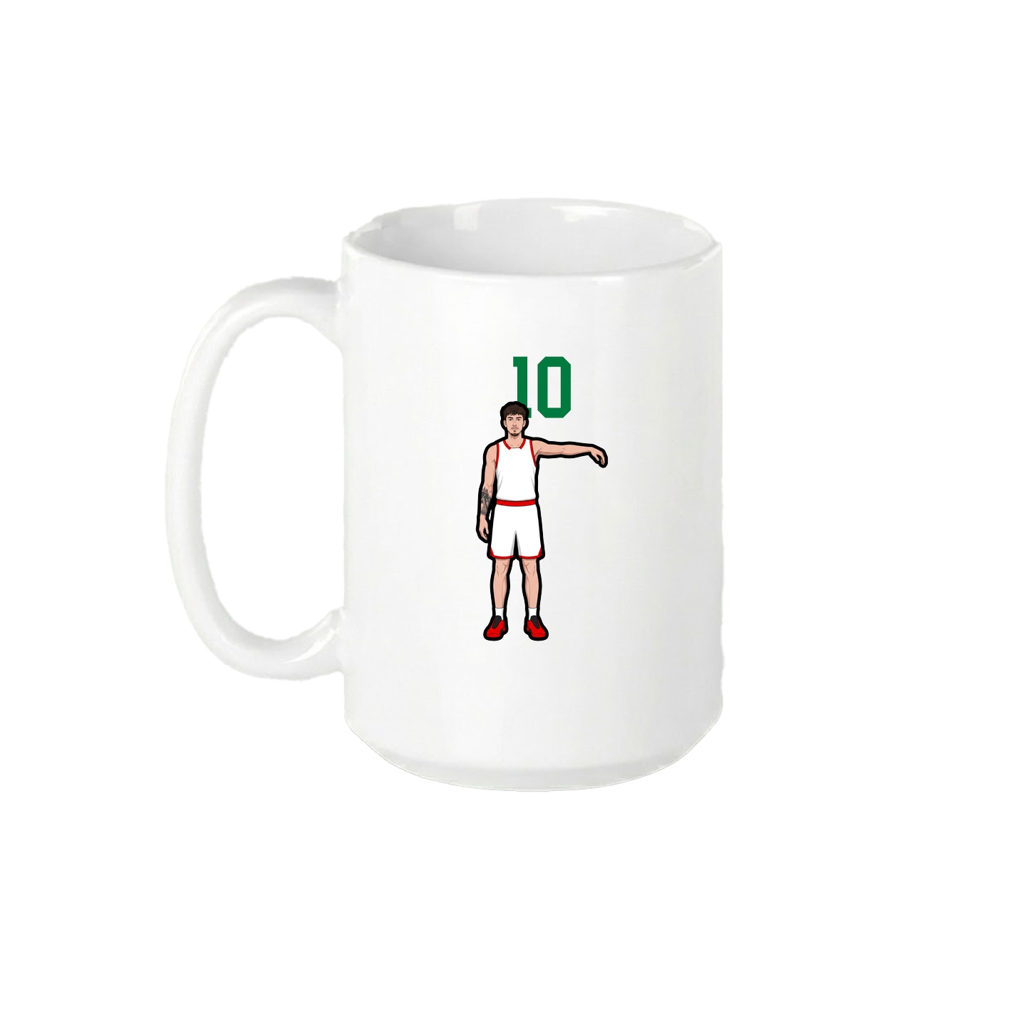 15oz Coffee Mug — Number Top in White