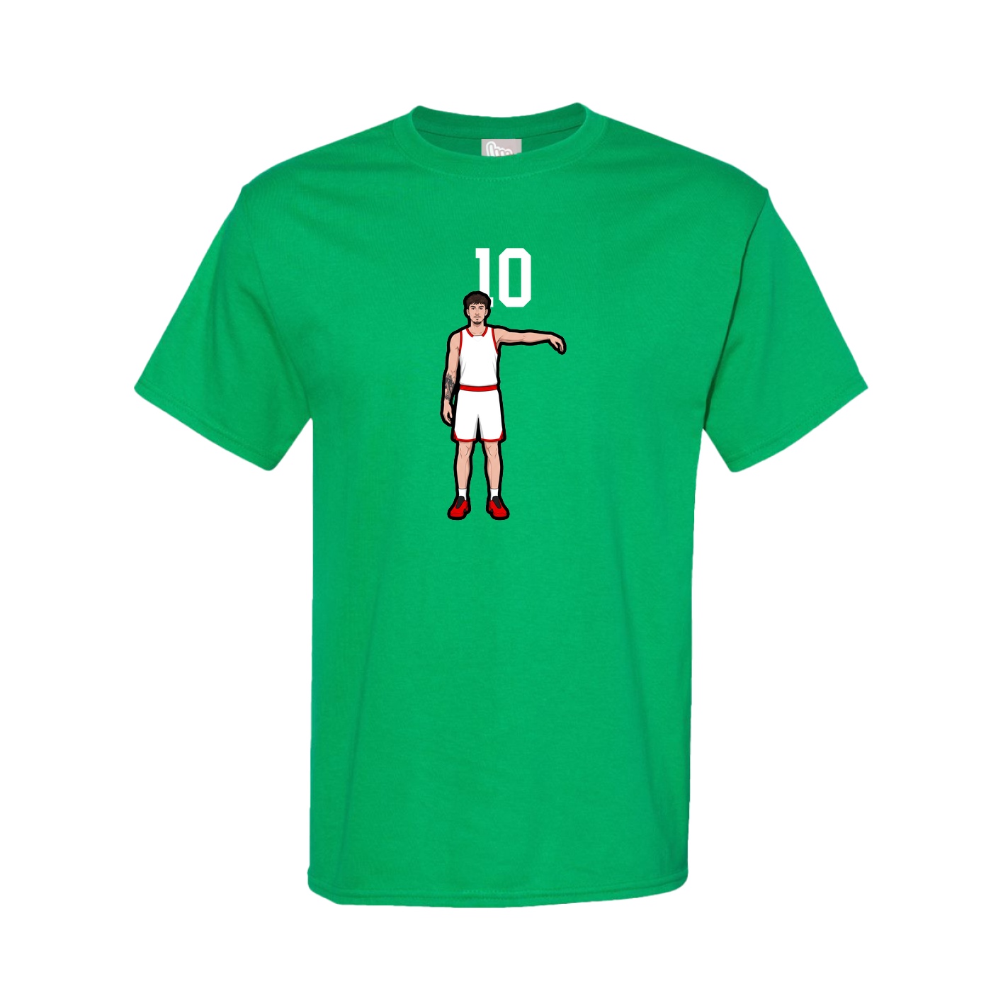 Tee — Number Top in Green