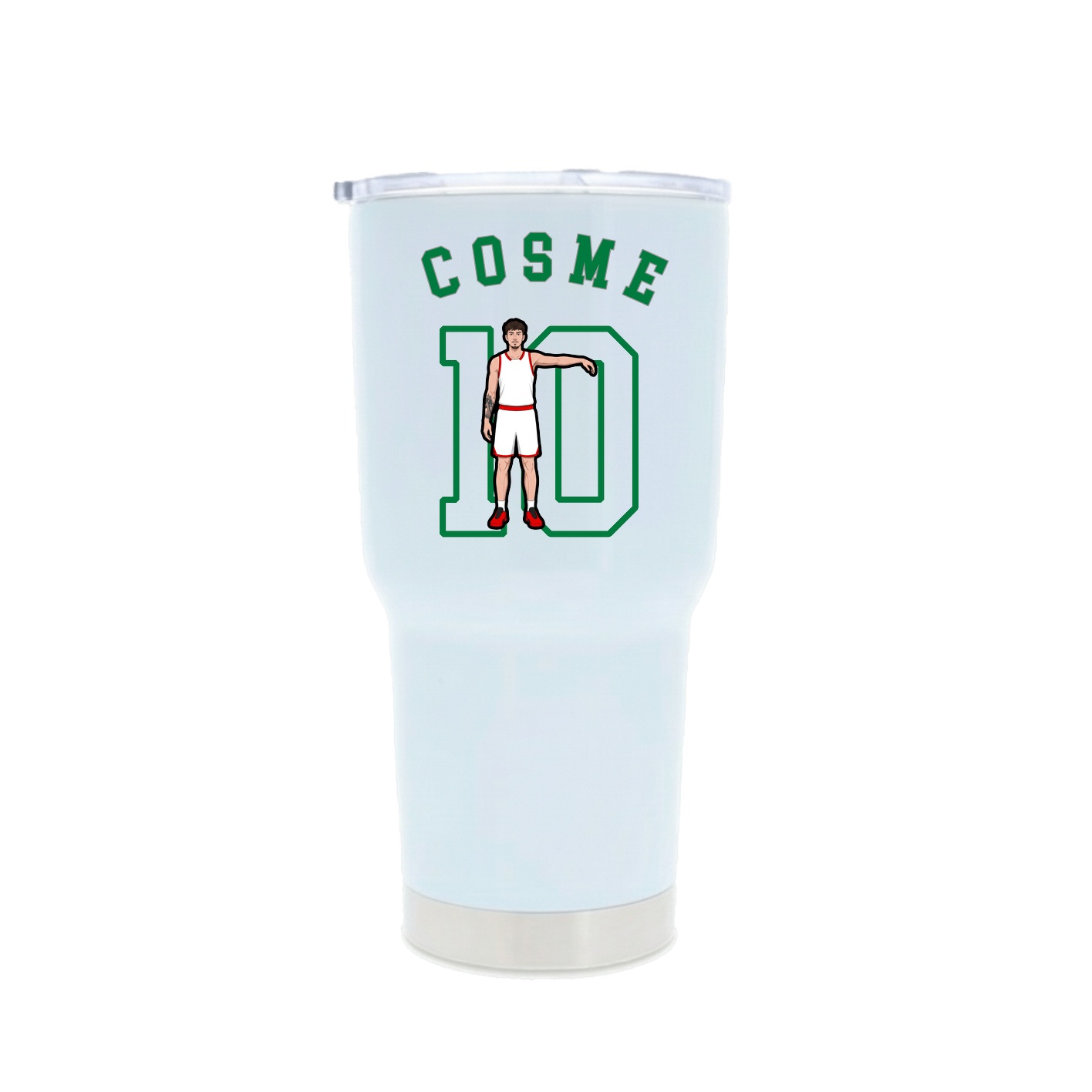 30oz Stainless Steel Tumbler — Shirsey Arch in White