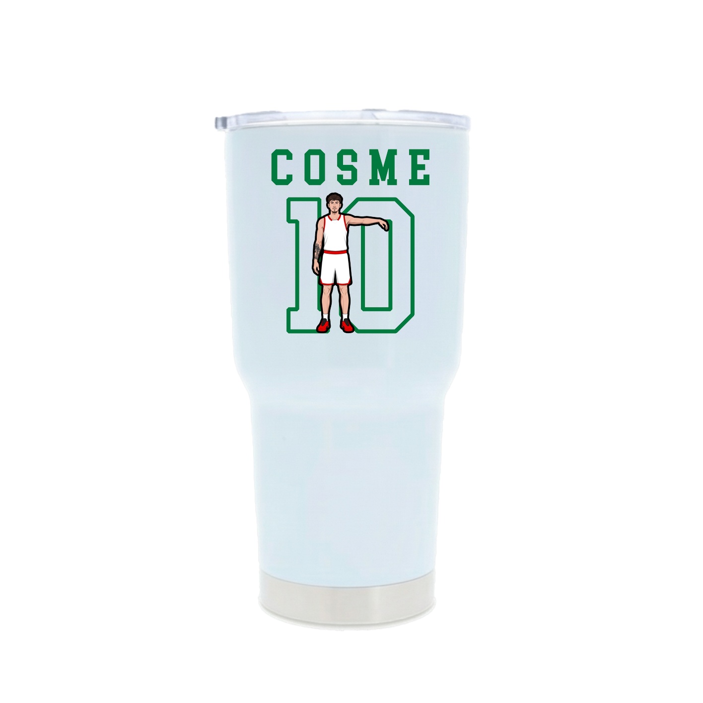 30oz Stainless Steel Tumbler — Shirsey in White