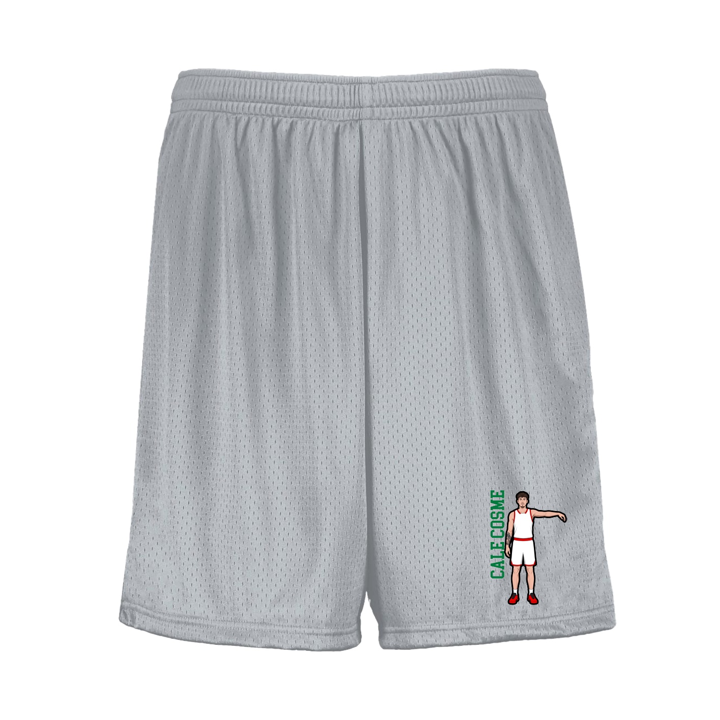 Shorts — Name Vertical in Silver