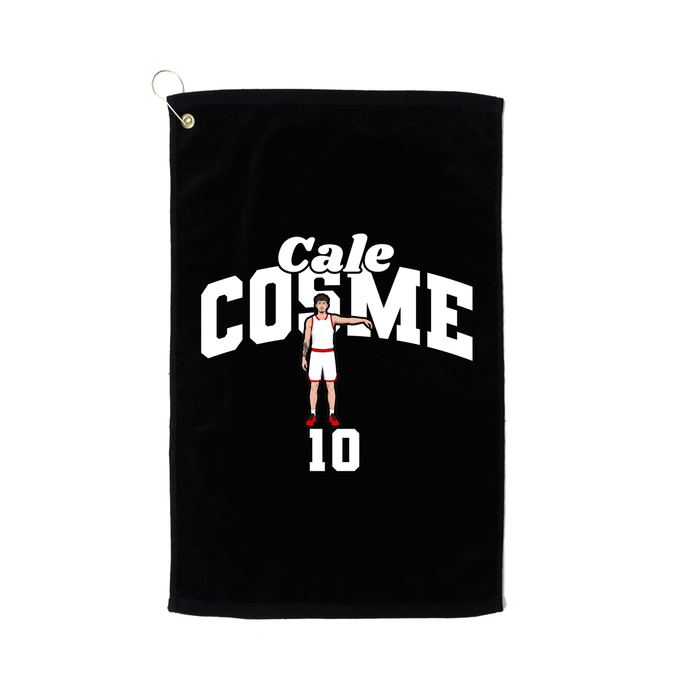 Golf Towel — Signature Arch in Black