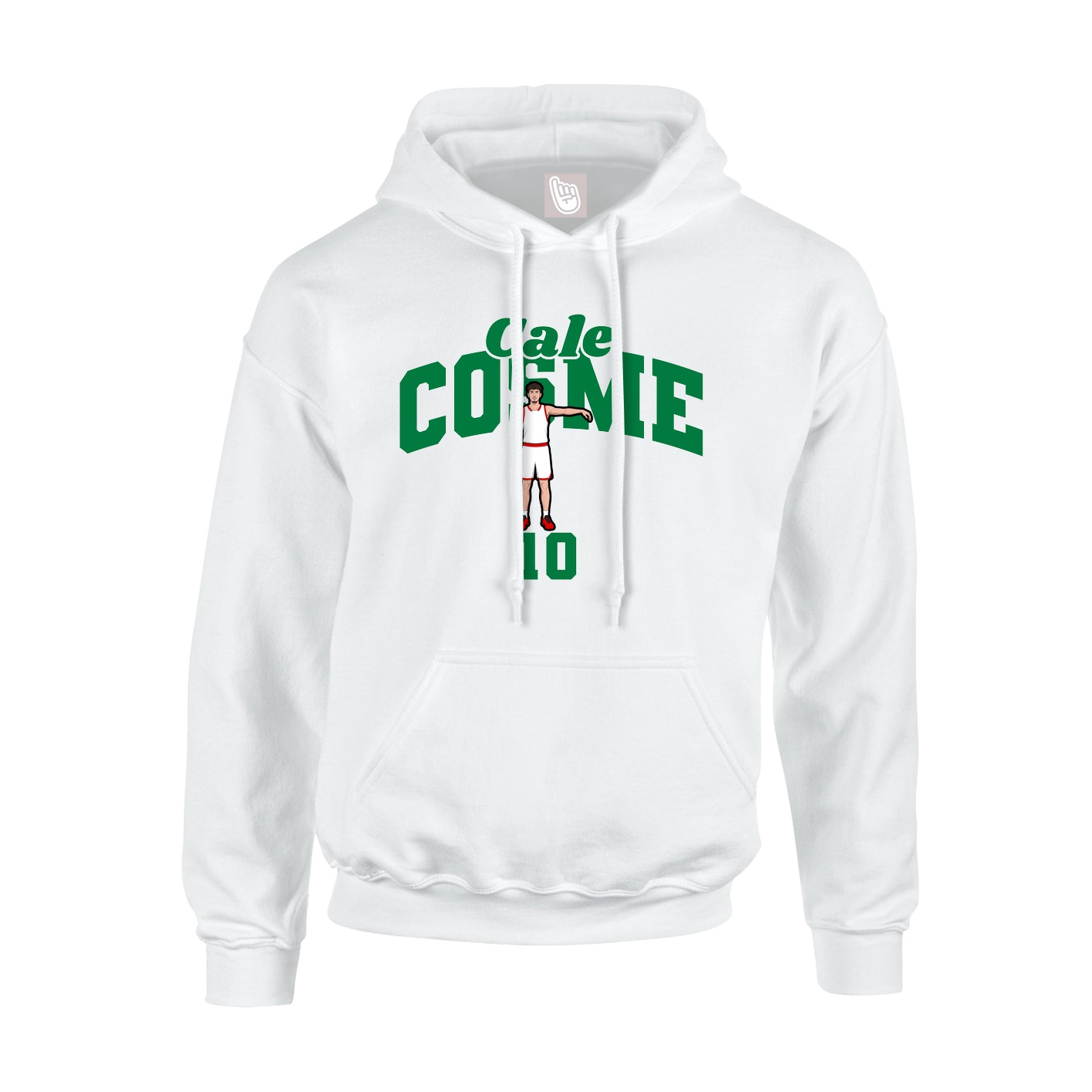 Youth Hoodie — Signature Arch in White