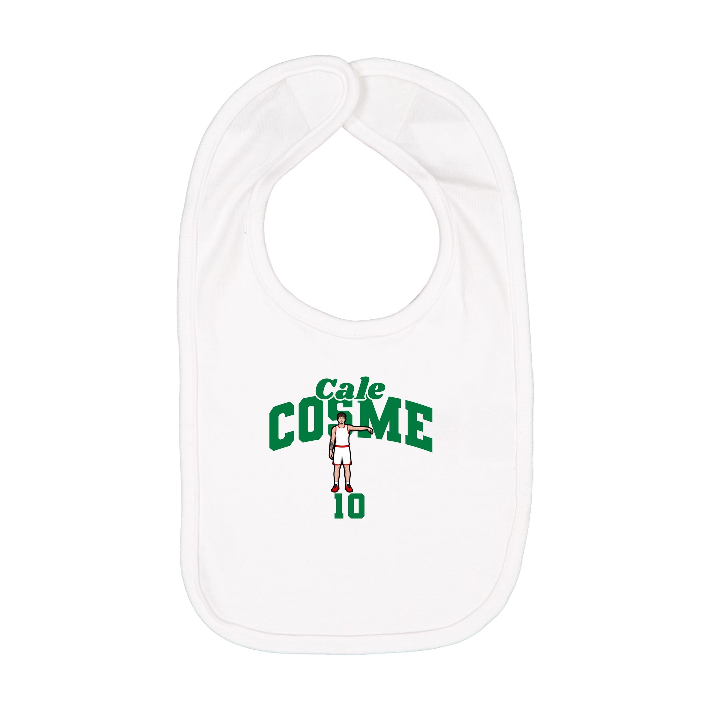 Infant Bib — Signature Arch in White