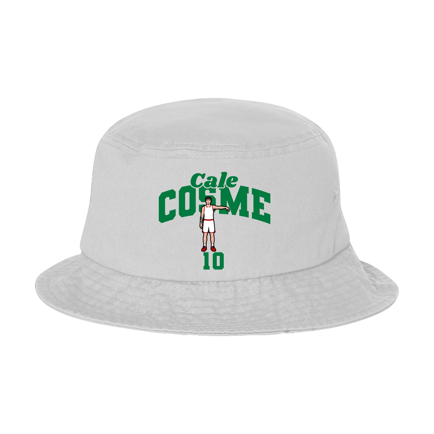 Bucket Cap — Signature Arch in White