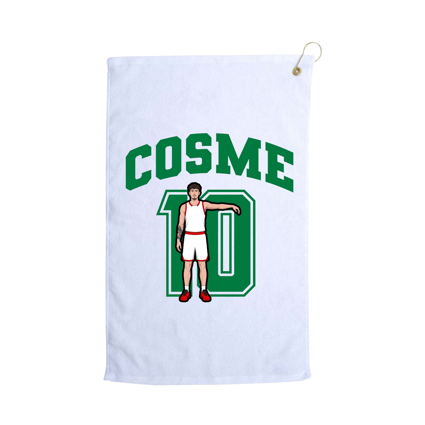 Golf Towel — Number in White