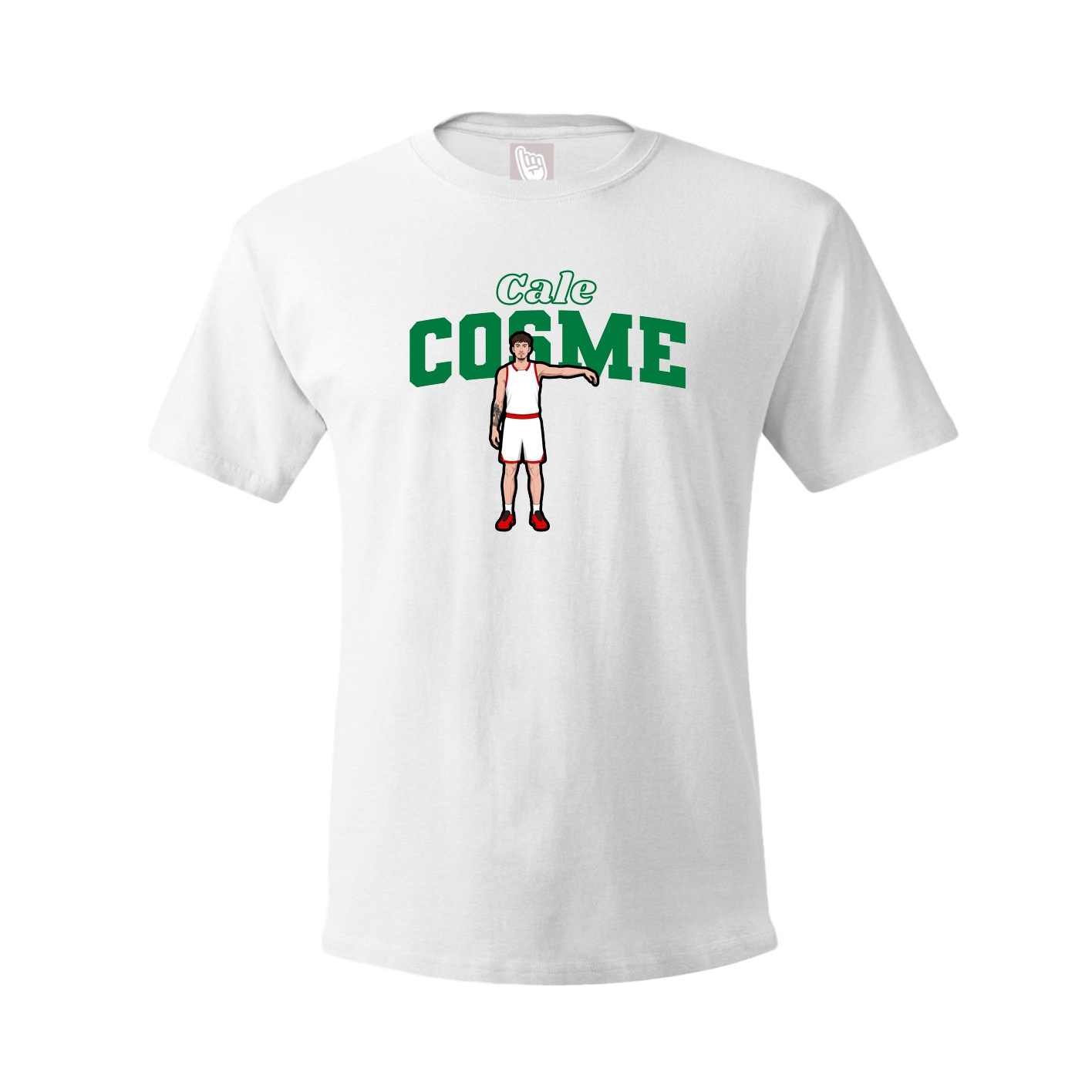 Youth Tee — Name Arch in White