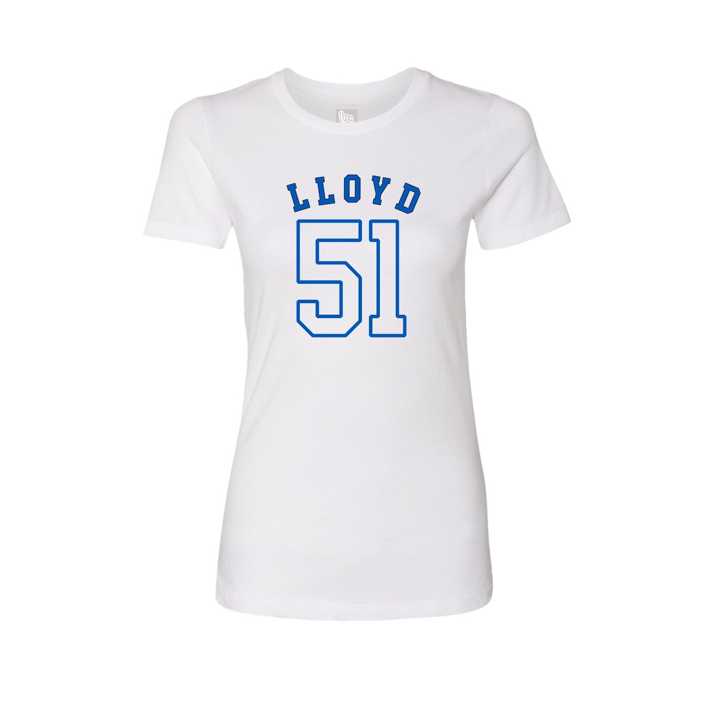 Fitted Women's Tee — Shirsey Arch in White
