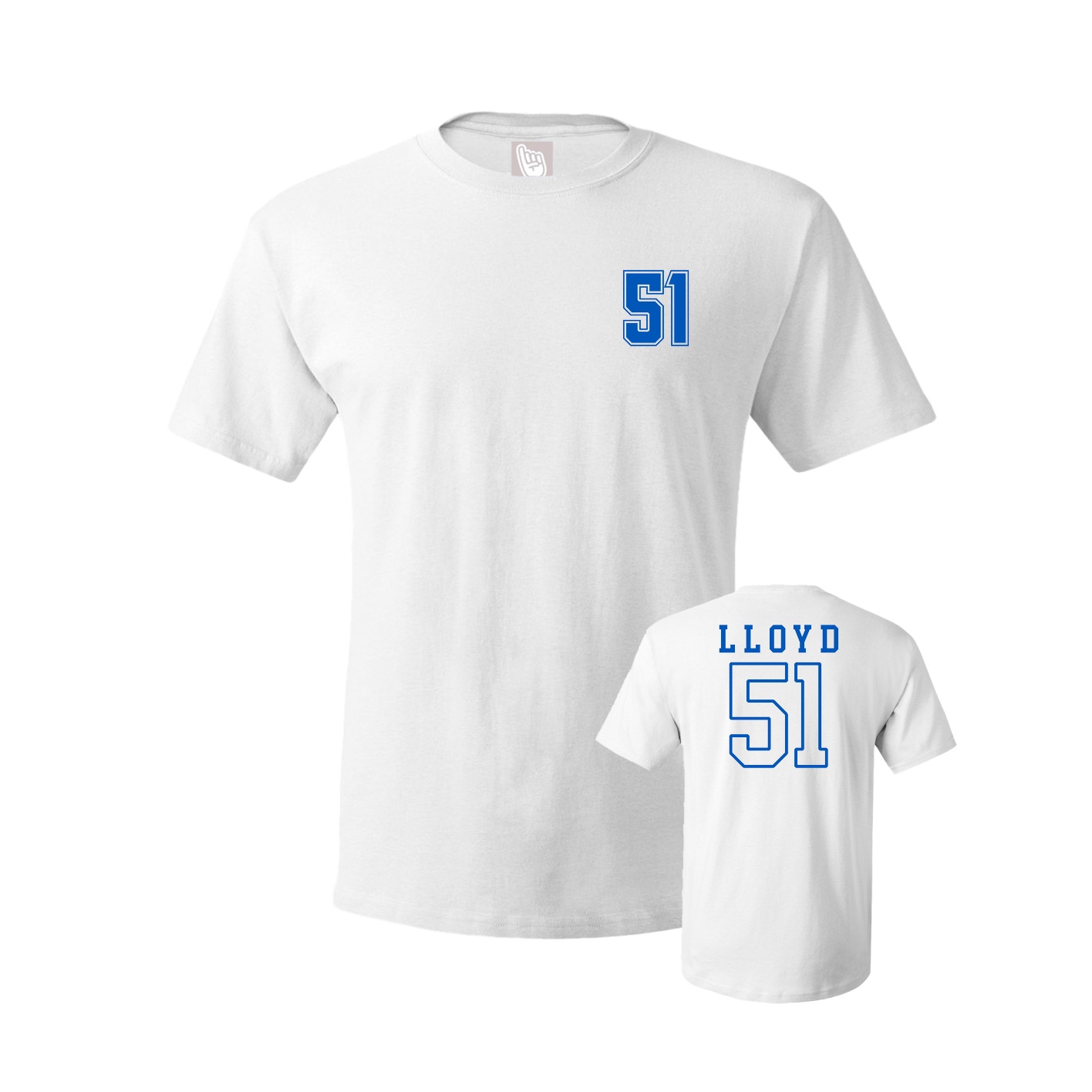Youth Tee — Chest Back in White