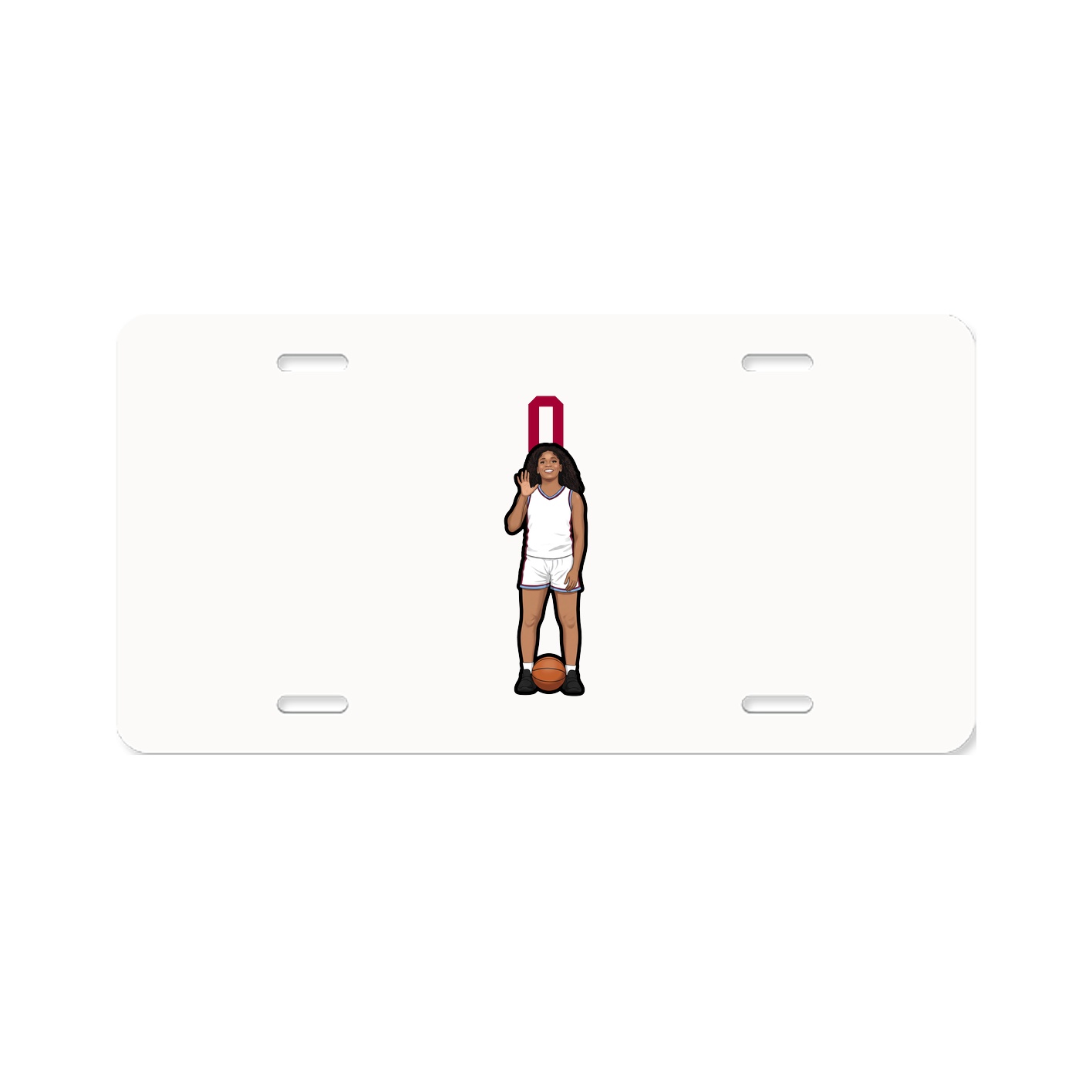 License Plate — Number Top in Classic