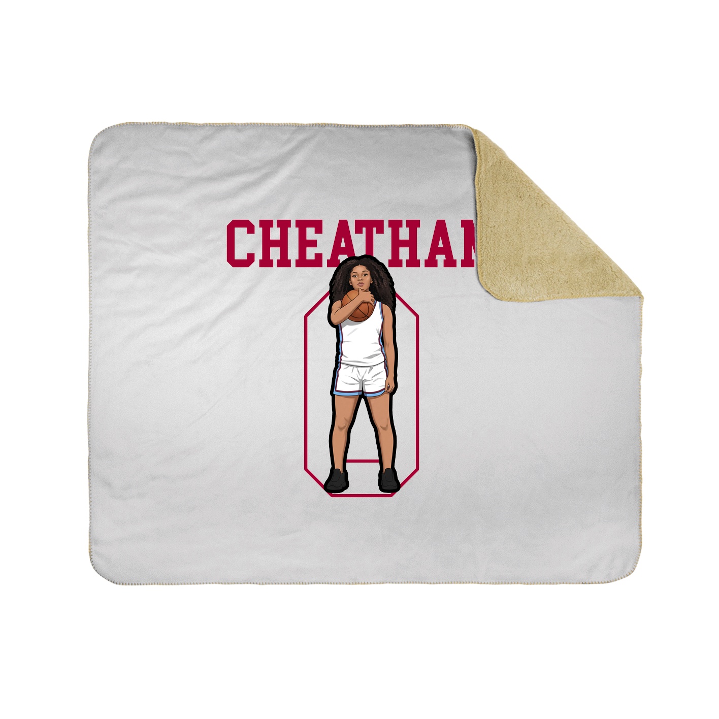 Throw Blanket — Shirsey in White