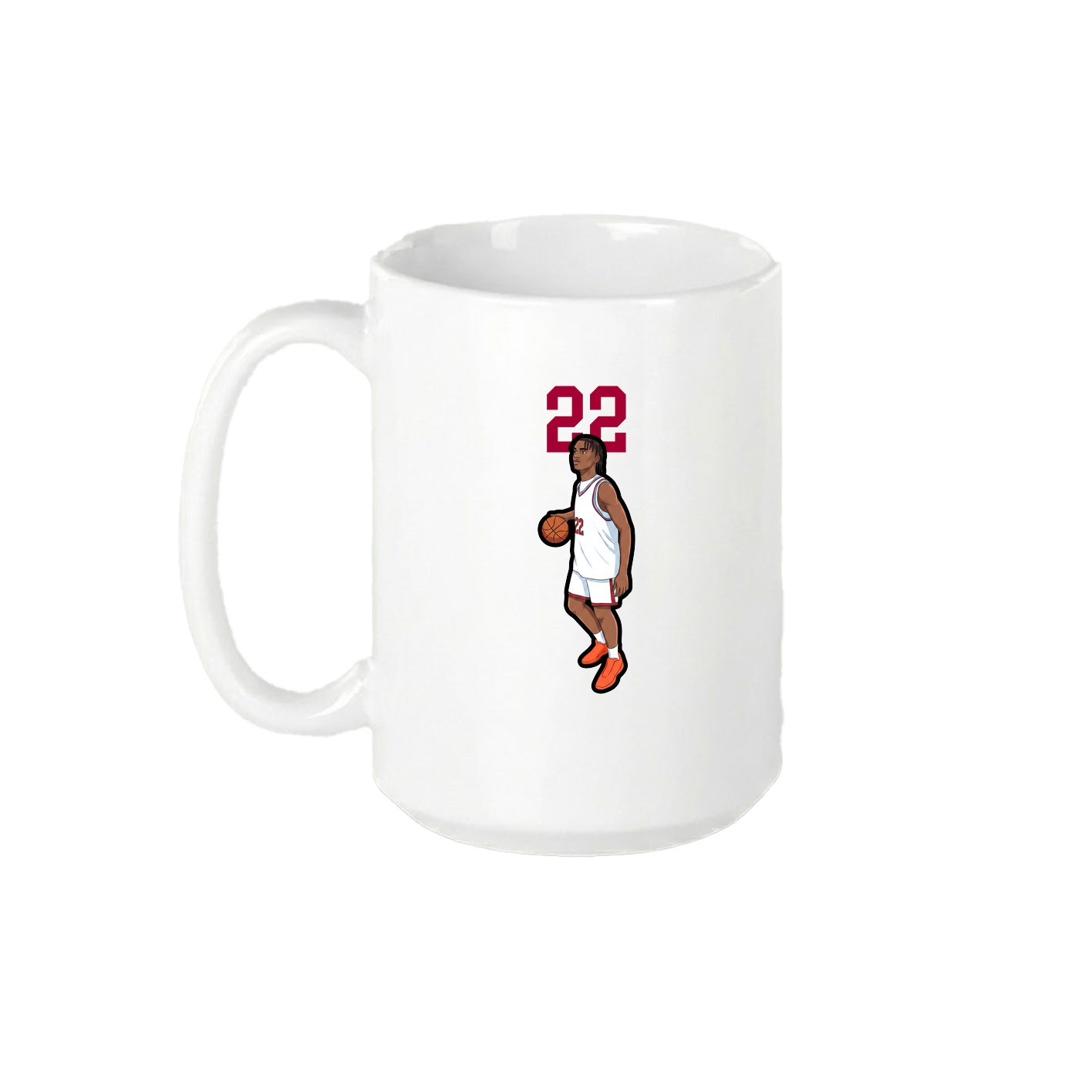 15oz Coffee Mug — Number Top in White