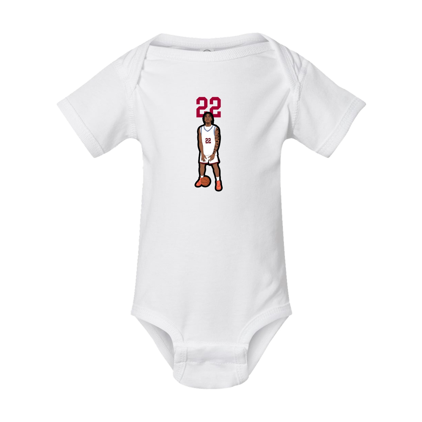 Baby Onesie — Number Top in White