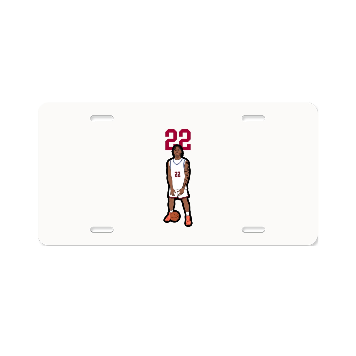 License Plate — Number Top in Classic