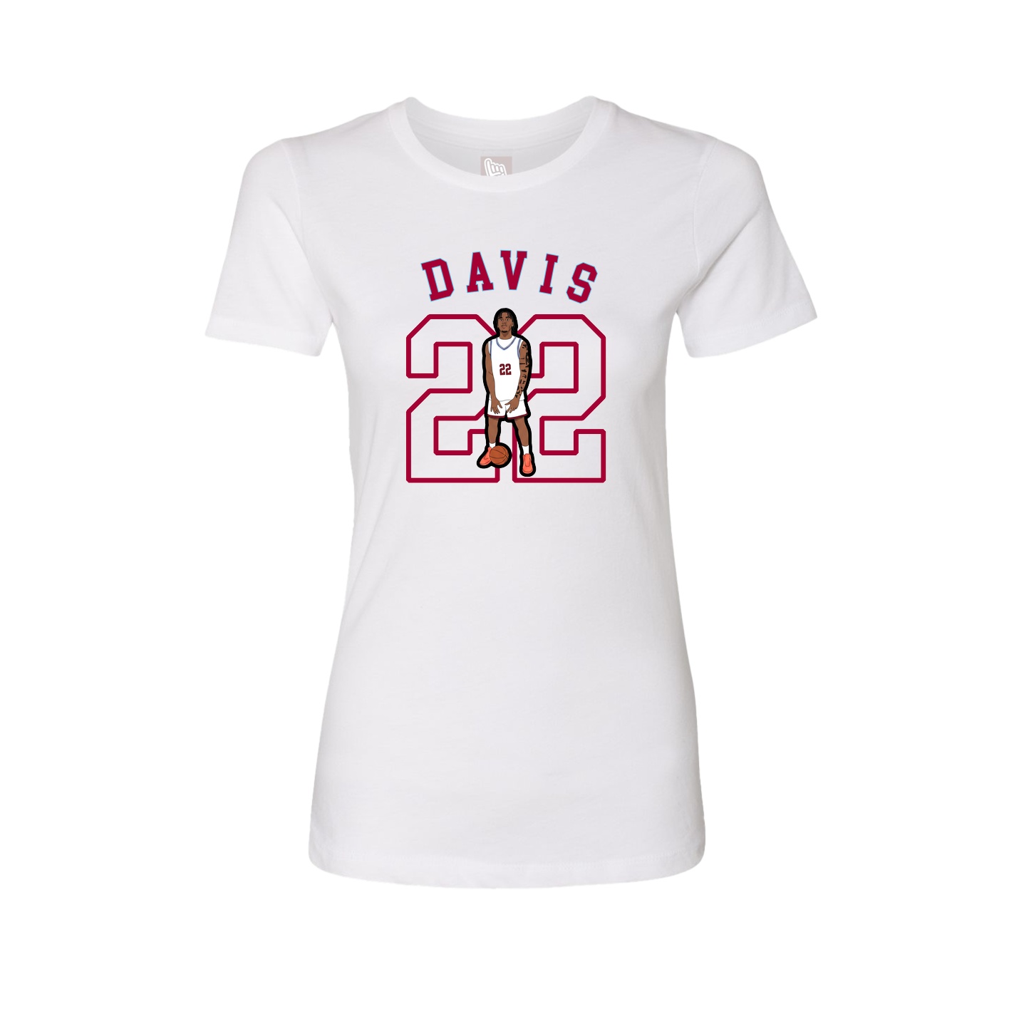 Fitted Women's Tee — Shirsey Arch in White