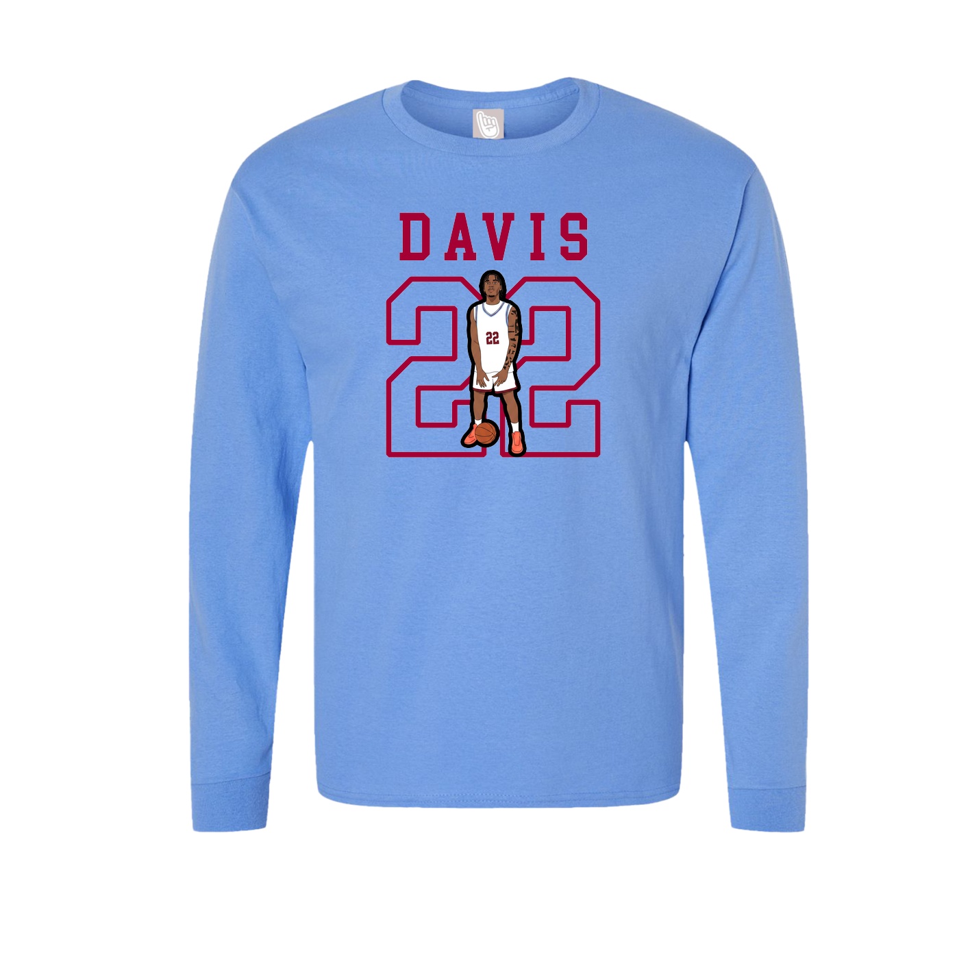 Long Sleeve Tee — Shirsey in Powder Blue