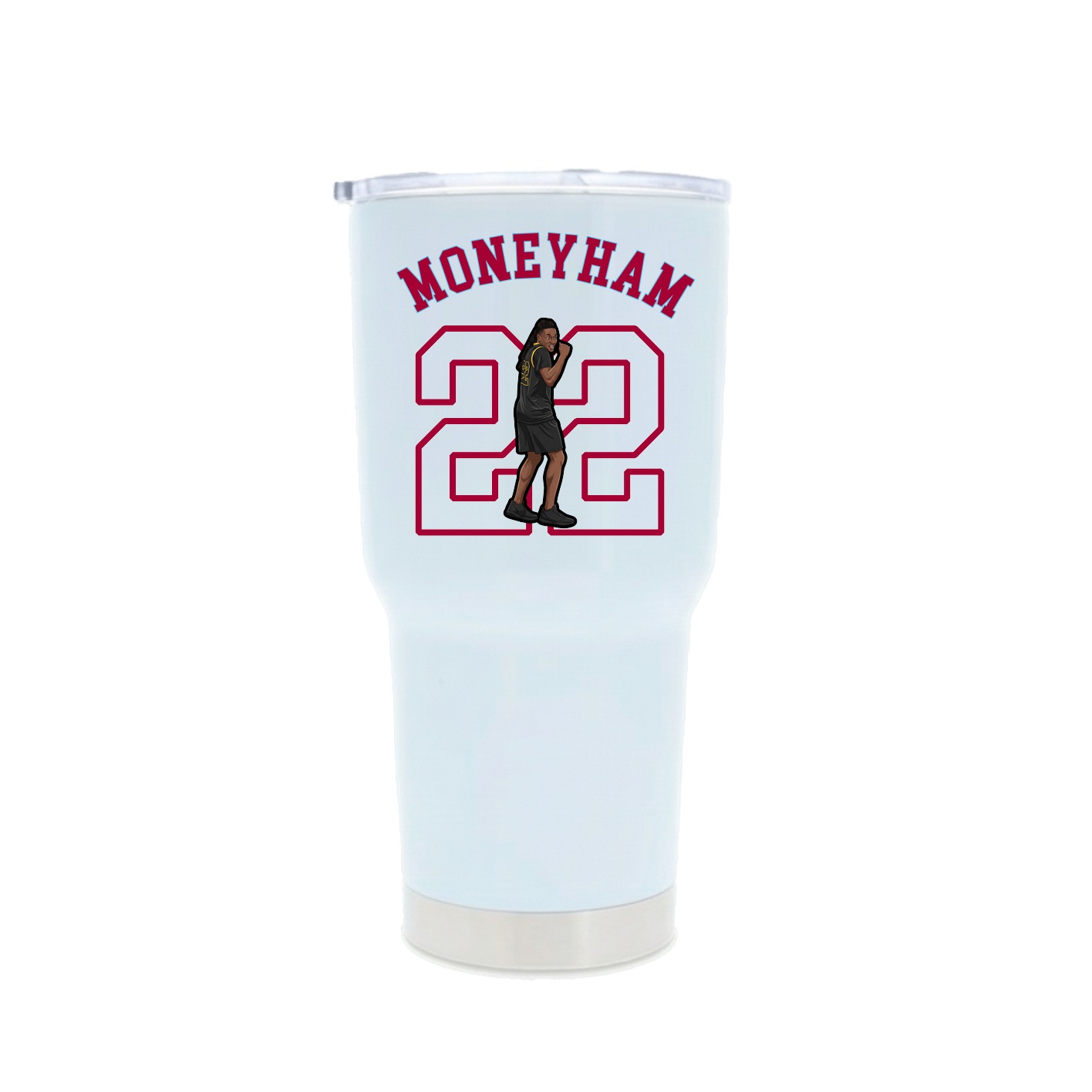 30oz Stainless Steel Tumbler — Shirsey Arch in White
