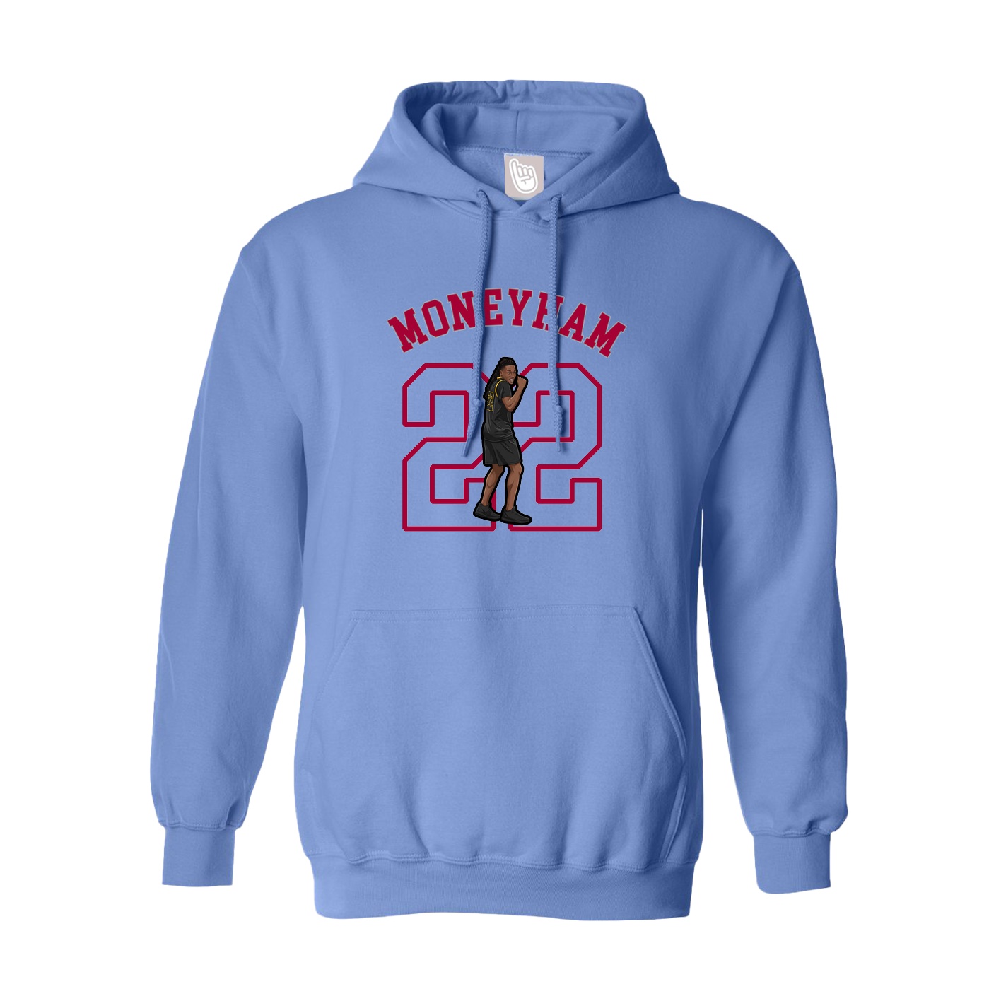 Youth Hoodie — Shirsey Arch in Powder Blue