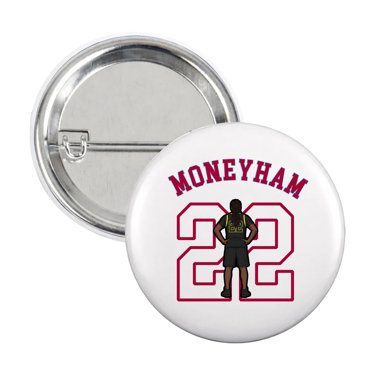 Game Day Button — Shirsey Arch in White
