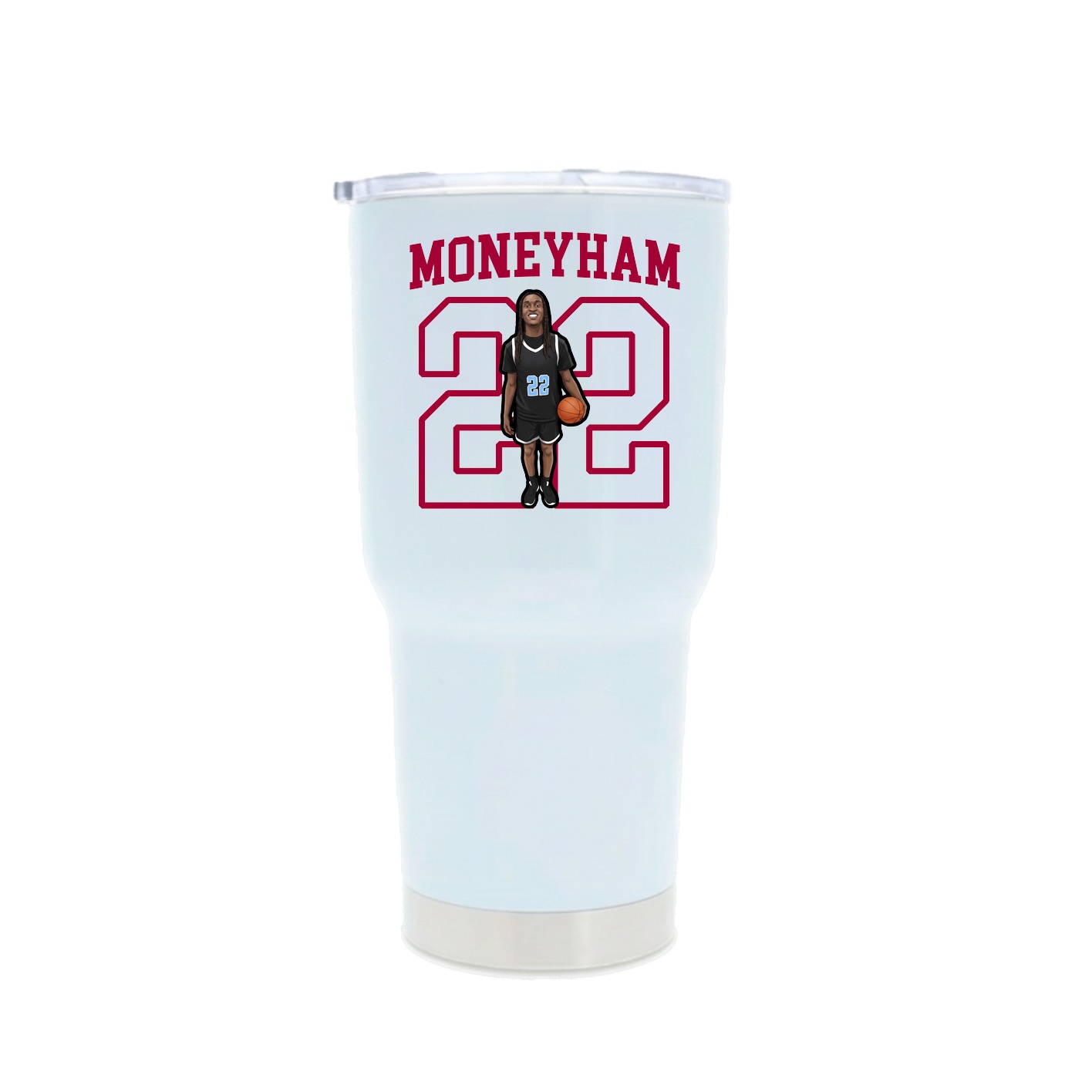30oz Stainless Steel Tumbler — Shirsey in White