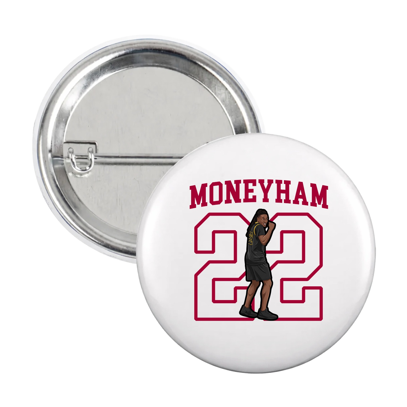 Game Day Button — Shirsey in White