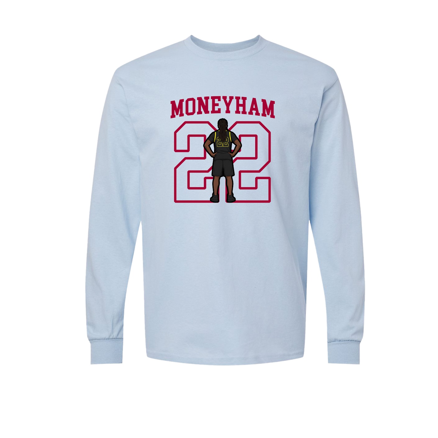 Long Sleeve Tee — Shirsey in Light Blue