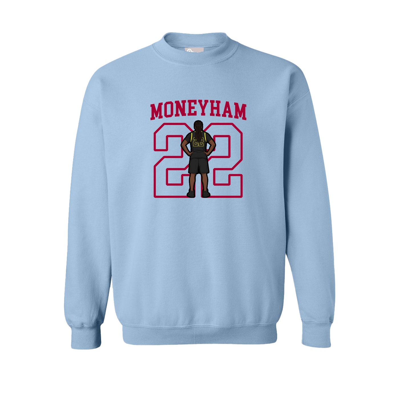 Fleece Crew — Shirsey in Light Blue
