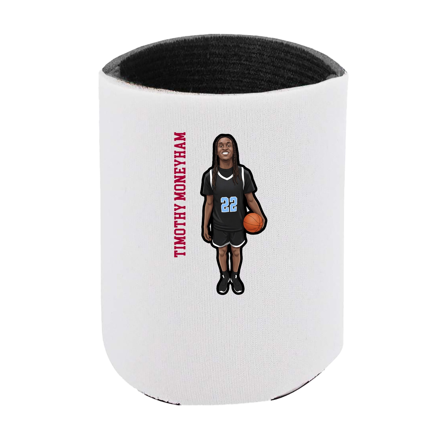 Can Holder — Name Vertical in White