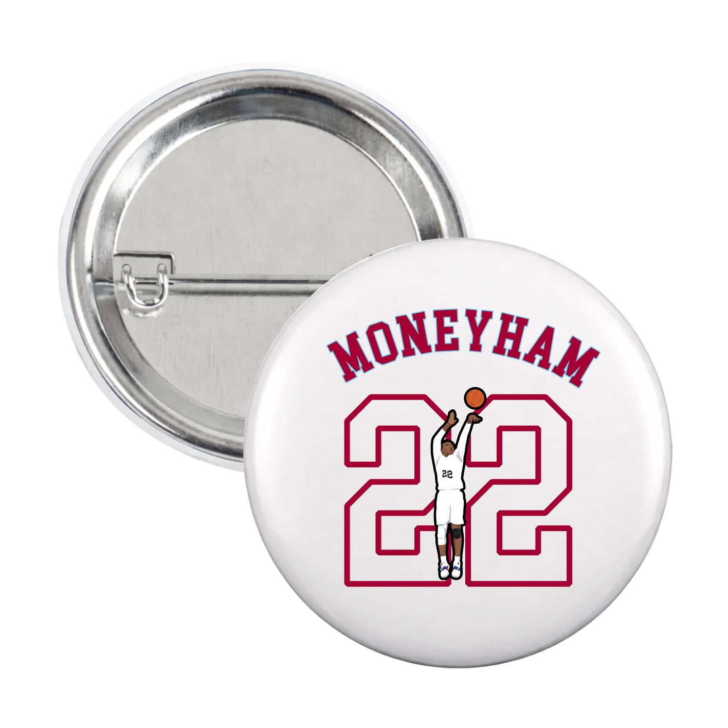 Game Day Button — Shirsey Arch in White