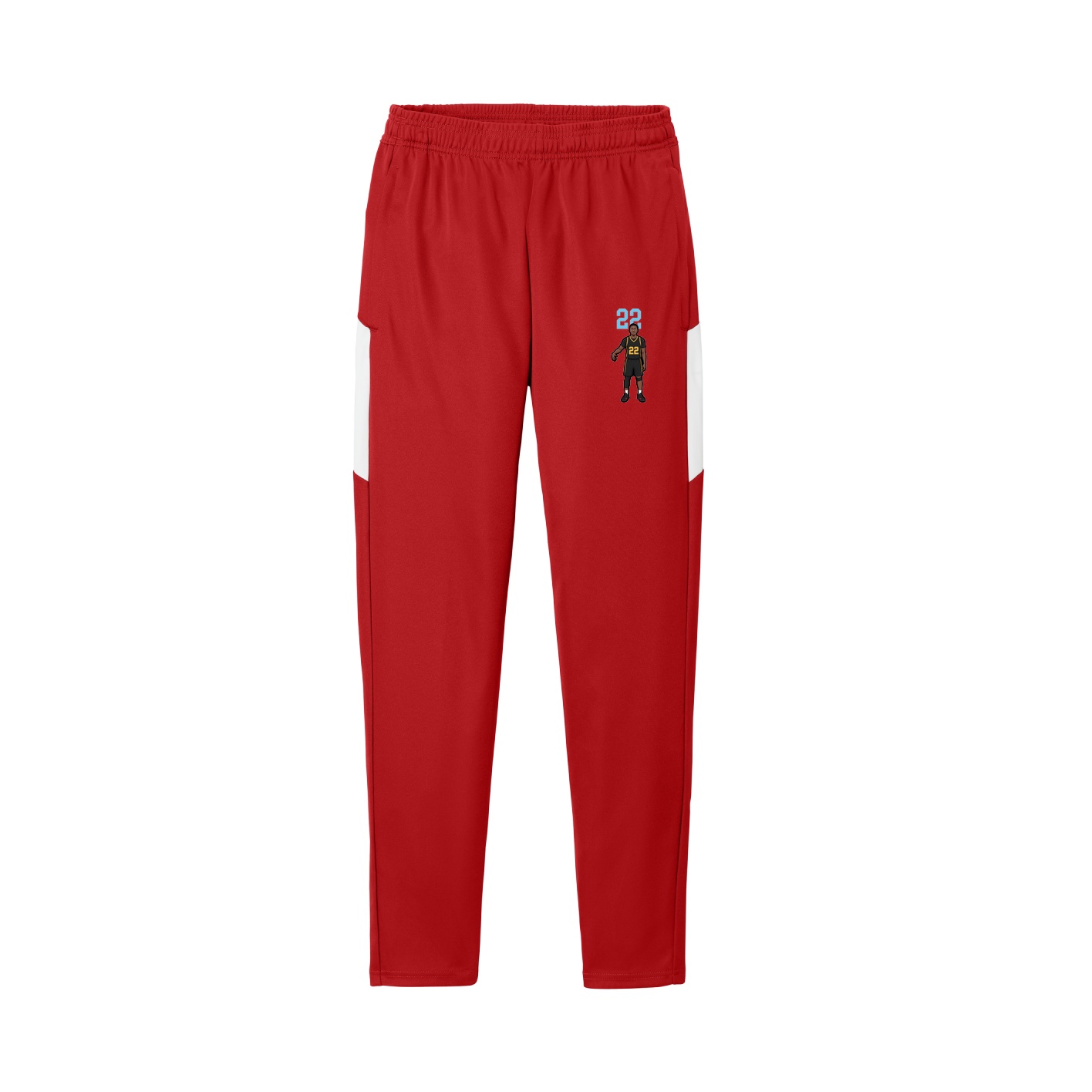 Team Travel Pant — Number Top in Cardinal/White