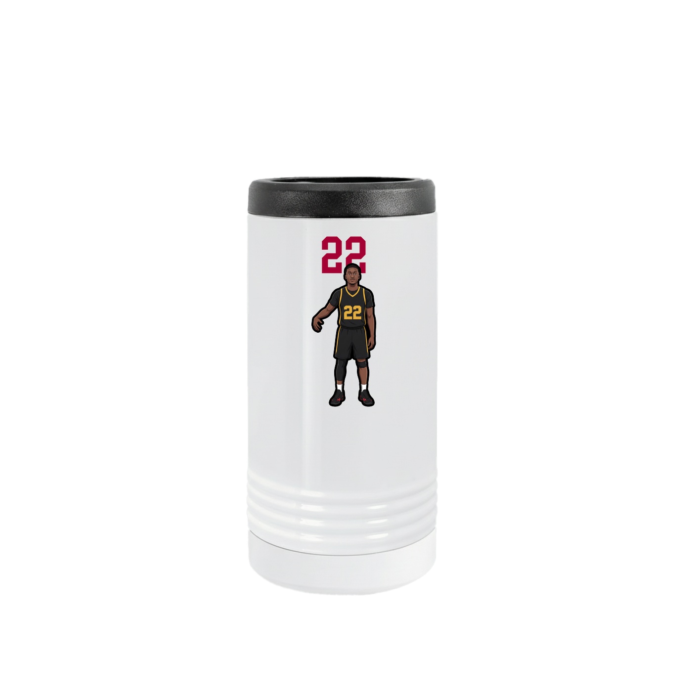 Slim Beverage Holder — Number Top in White